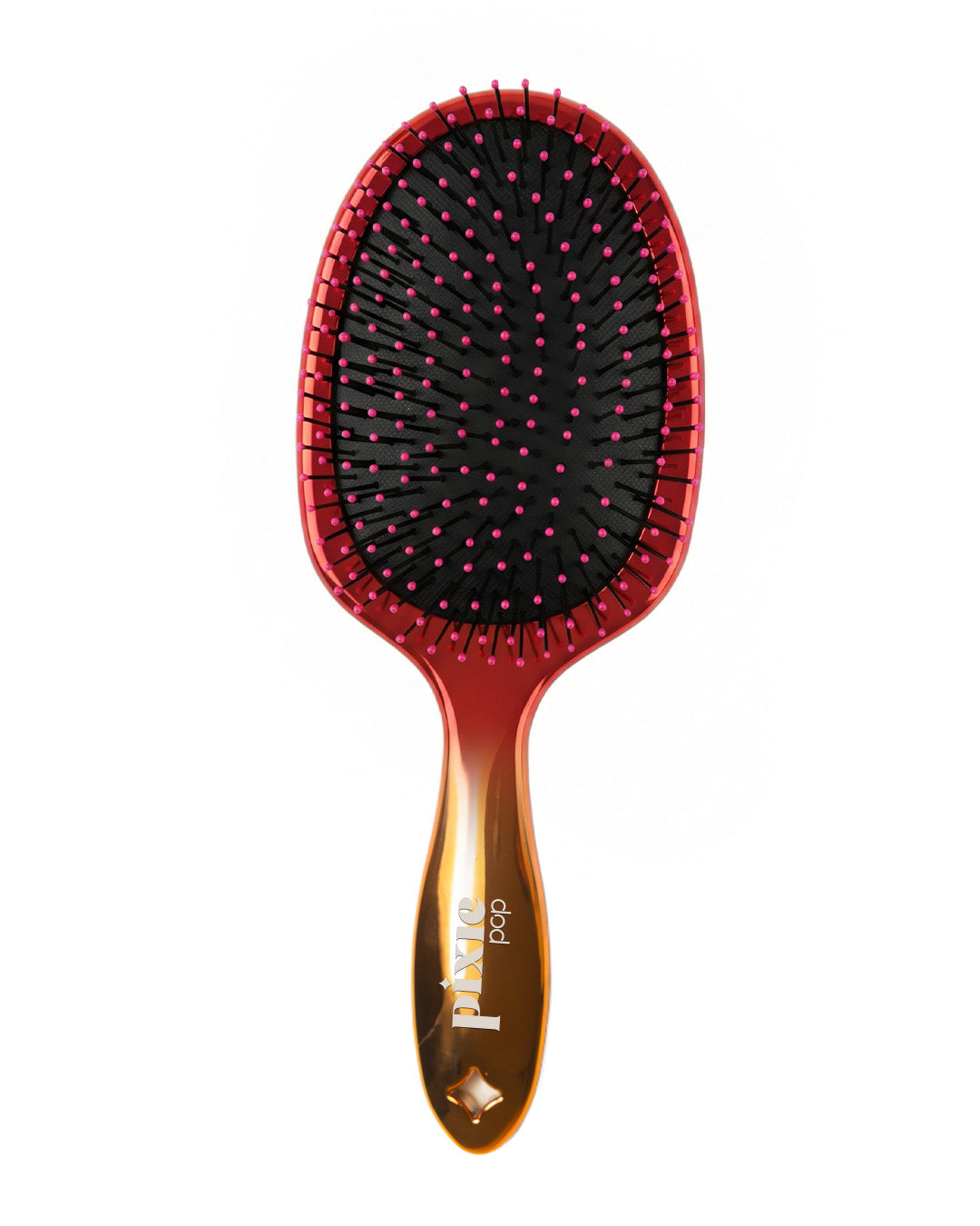 Pixie Pop Premium Detangling Brush - Metallic Yellow & Orange
