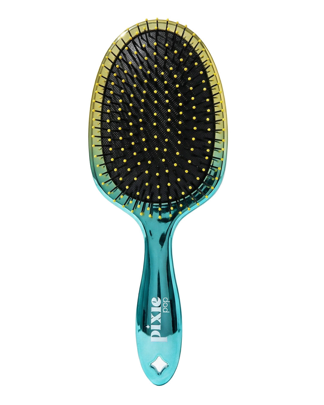 Pixie Pop Premium Detangling Brush - Metallic Yellow & Teal