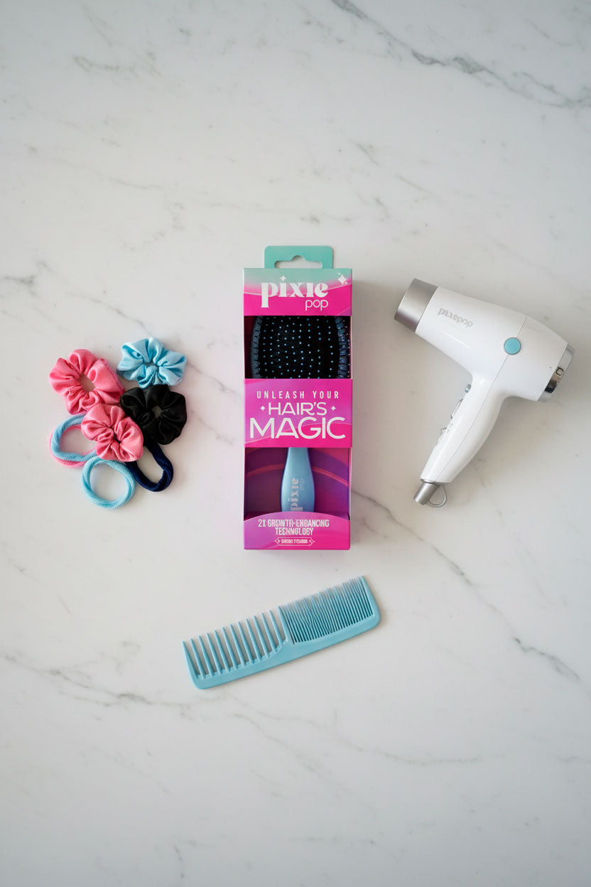 Pixie Pop Premium Detangling Brush - Teal