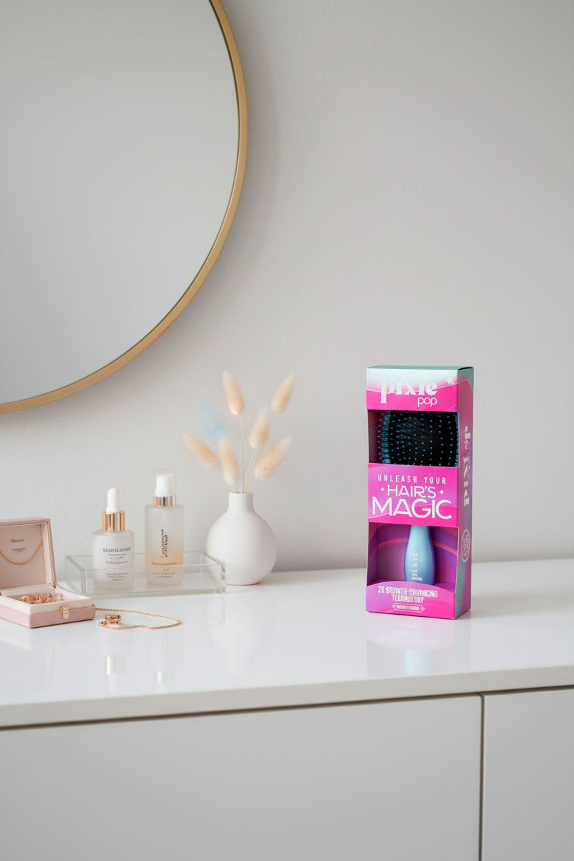 Pixie Pop Premium Detangling Brush - Teal