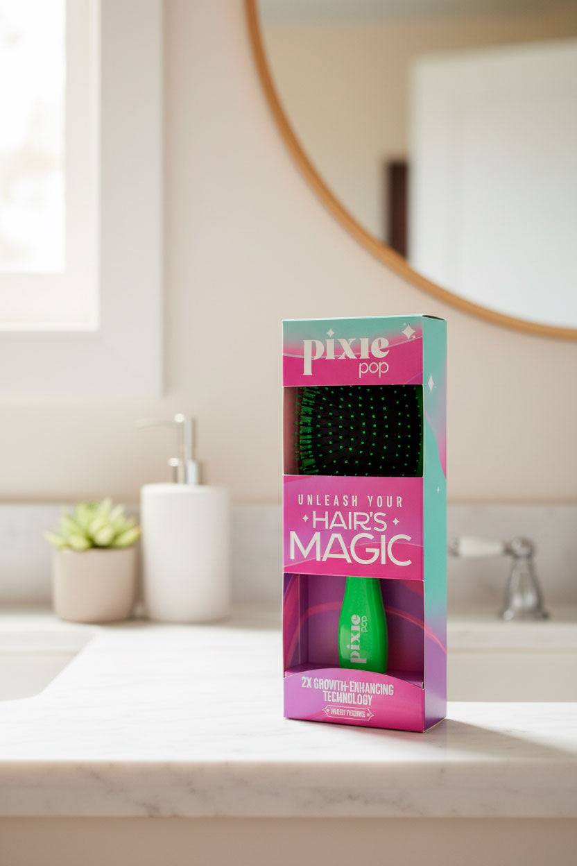 Pixie Pop Premium Detangling Brush - Green