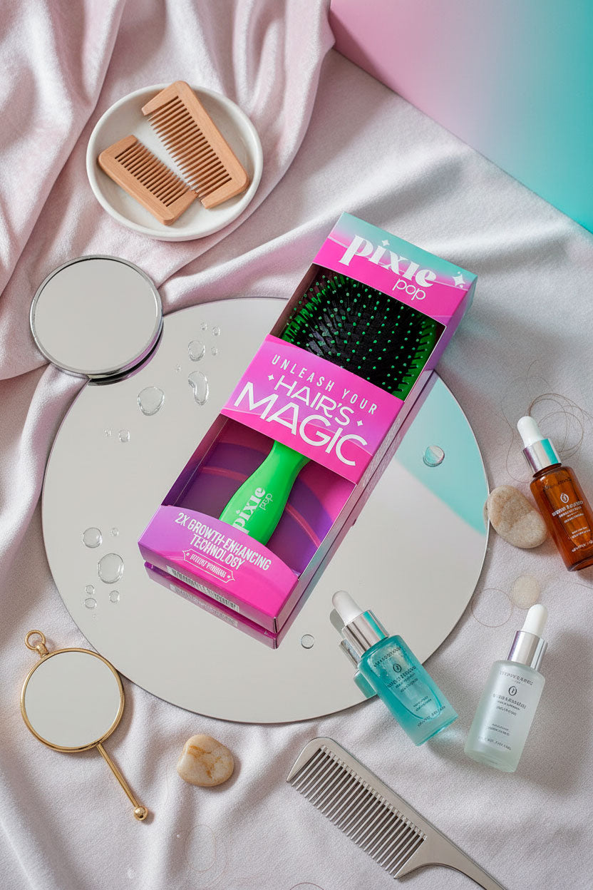 Pixie Pop Premium Detangling Brush - Green