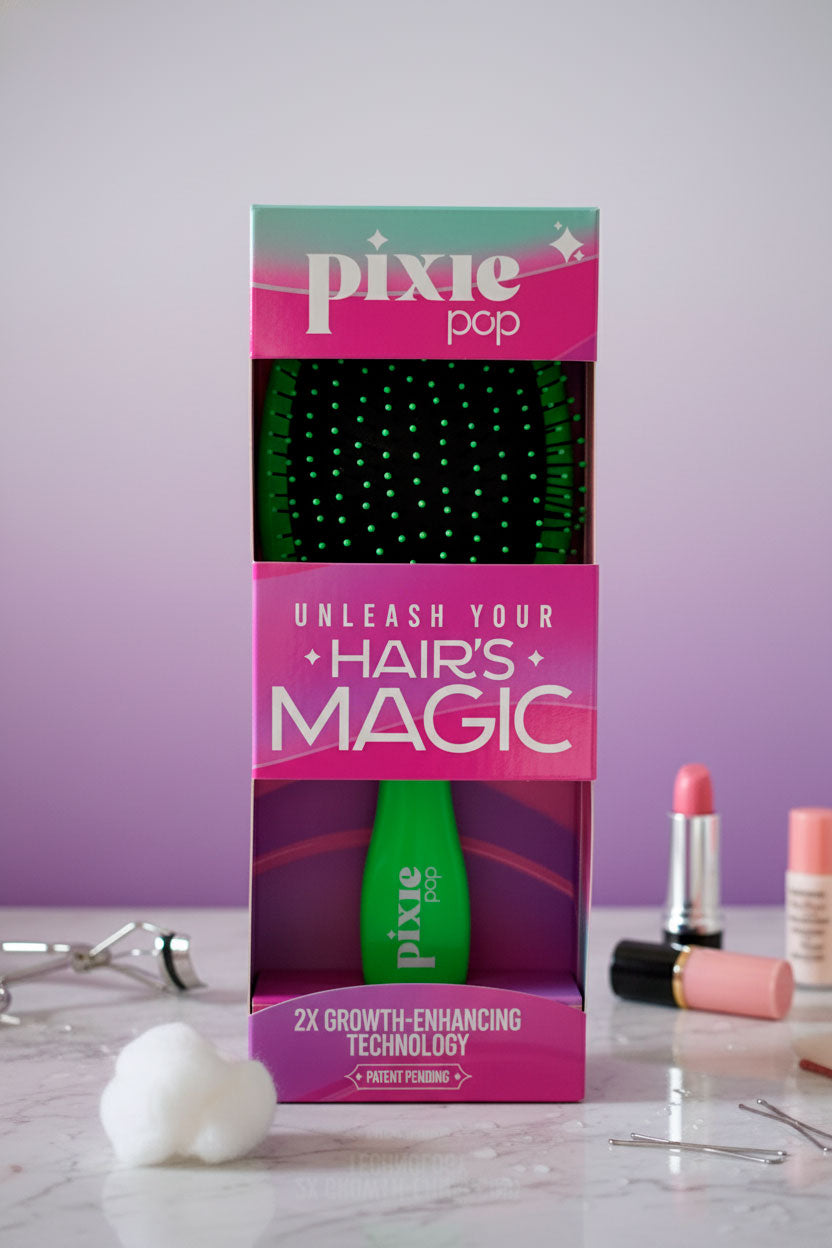 Pixie Pop Premium Detangling Brush - Green