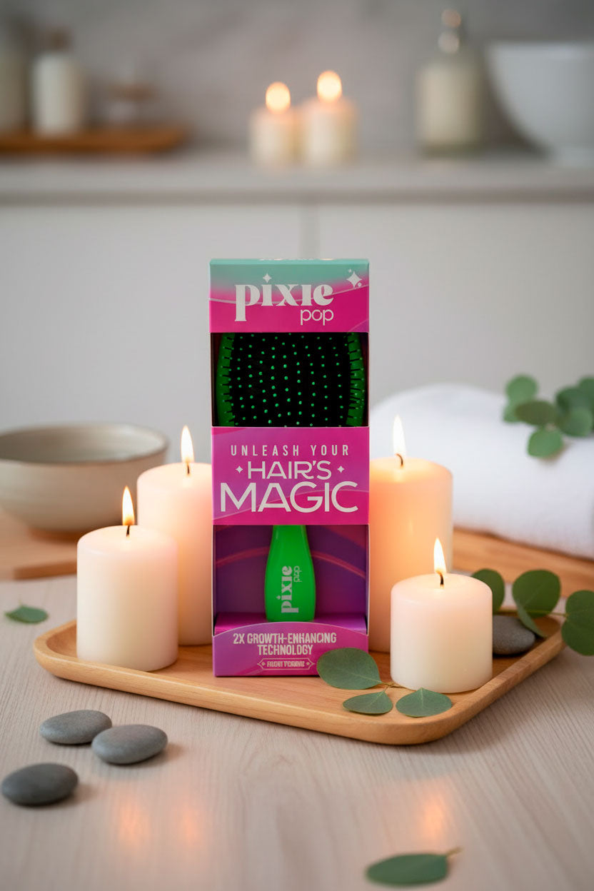 Pixie Pop Premium Detangling Brush - Green
