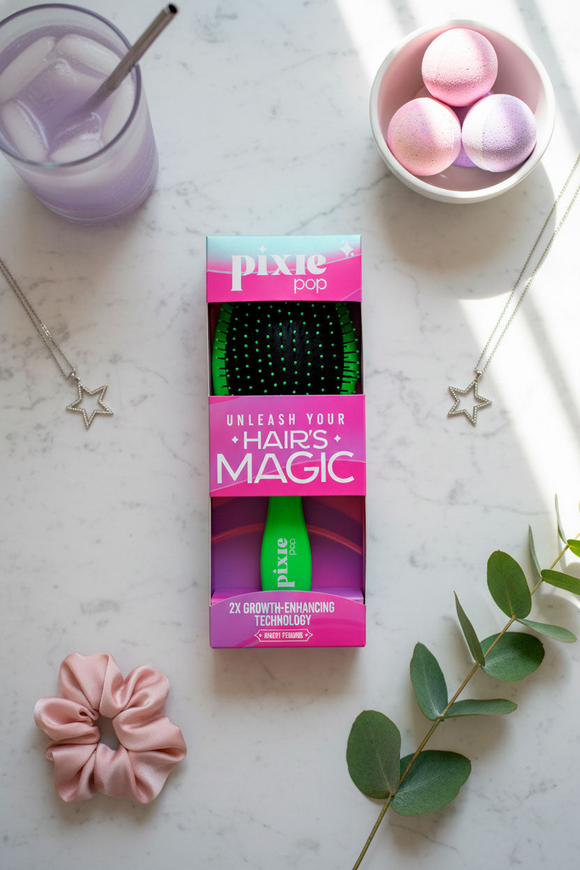 Pixie Pop Premium Detangling Brush - Green