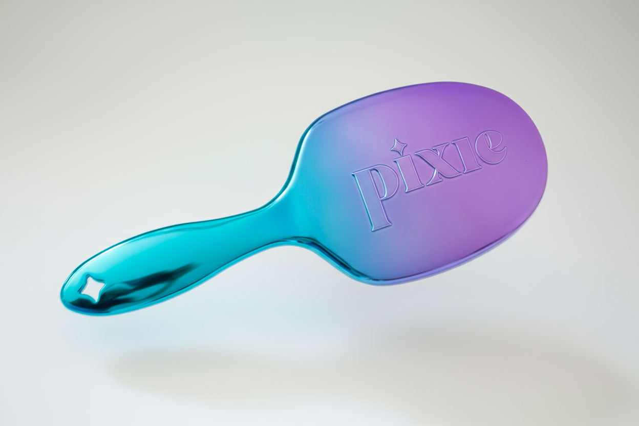 Pixie Pop Premium Detangling Brush - Metallic Teal & Purple