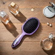 Pixie Pop Premium Detangling Brush - Metallic Silver & Purple