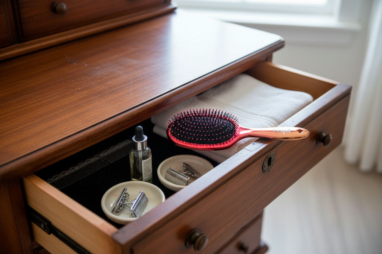 Pixie Pop Premium Detangling Brush - Metallic Yellow & Orange