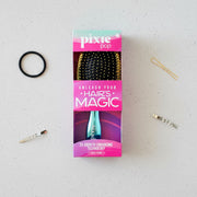 Pixie Pop Premium Detangling Brush - Metallic Yellow & Teal