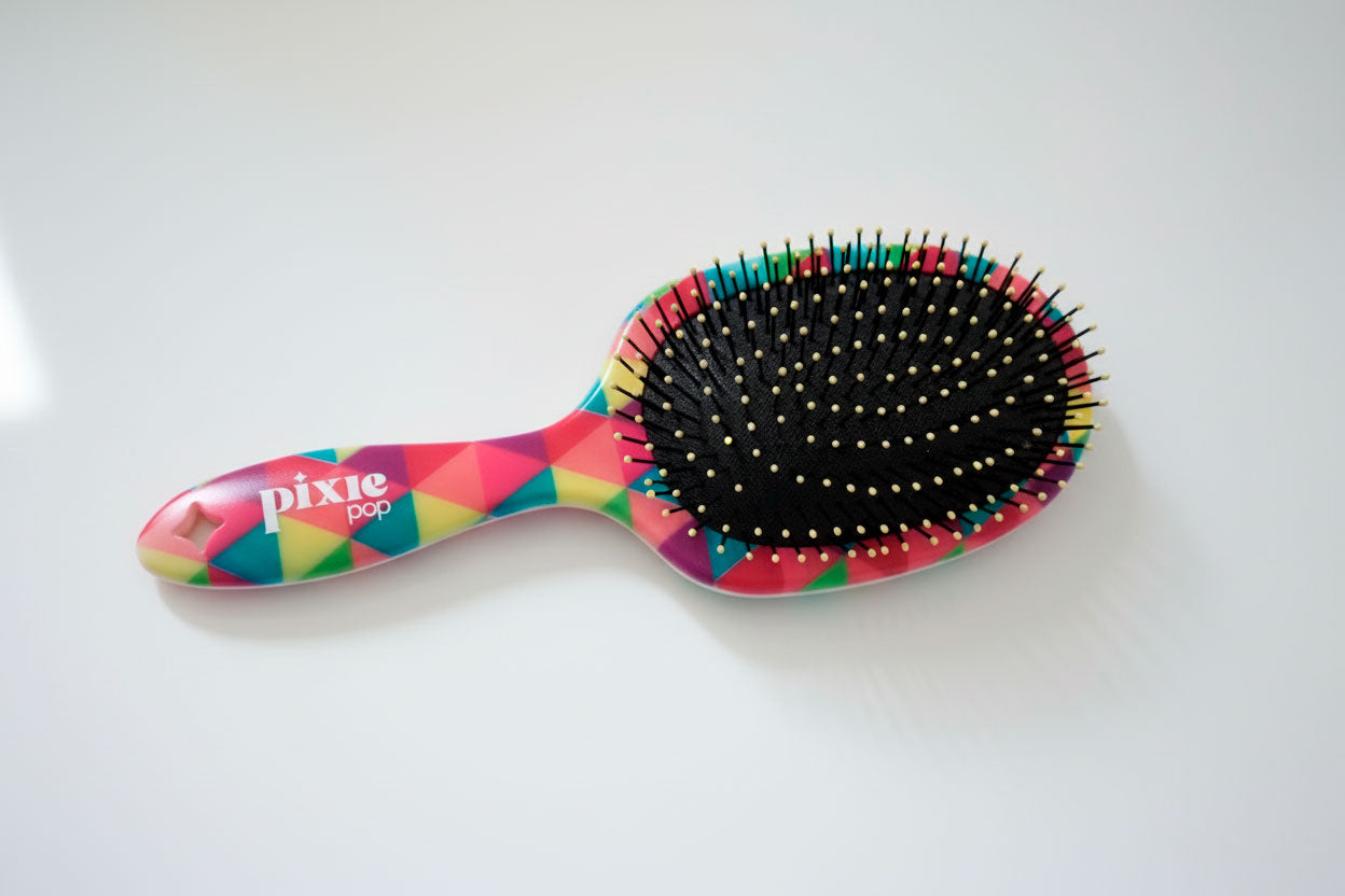 Pixie Pop Premium Detangling Brush - Multicolor Pattern