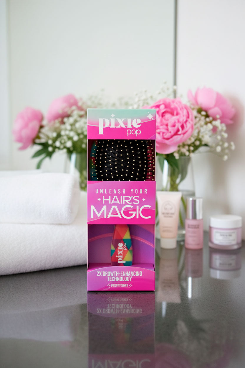 Pixie Pop Premium Detangling Brush - Multicolor Pattern
