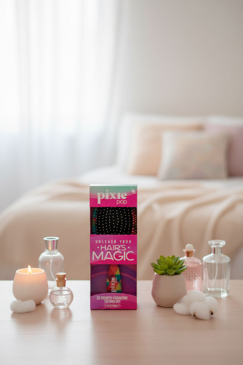 Pixie Pop Premium Detangling Brush - Multicolor Pattern