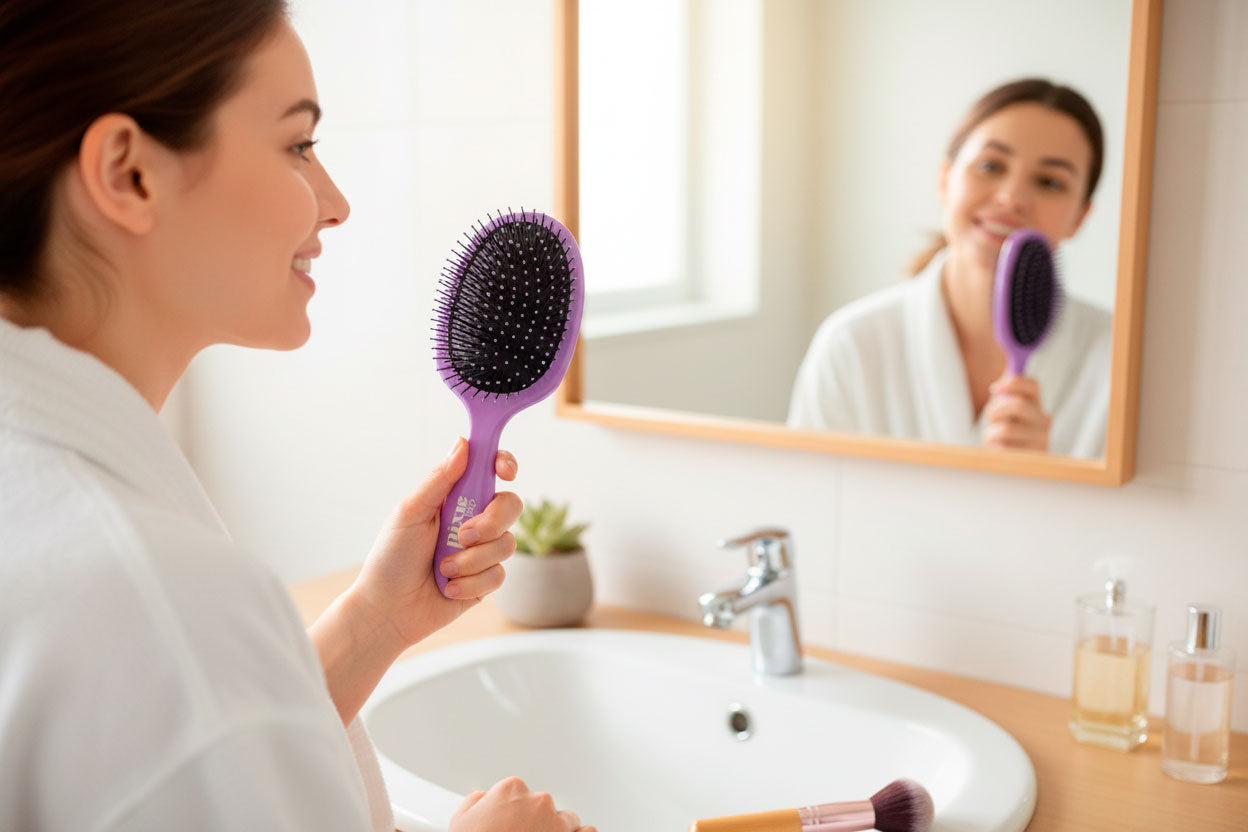 Pixie Pop Premium Detangling Brush - Purple