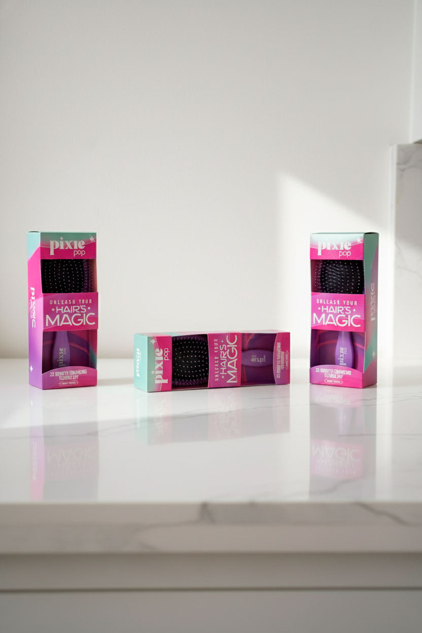 Pixie Pop Premium Detangling Brush - Purple