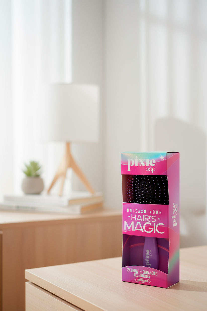 Pixie Pop Premium Detangling Brush - Purple