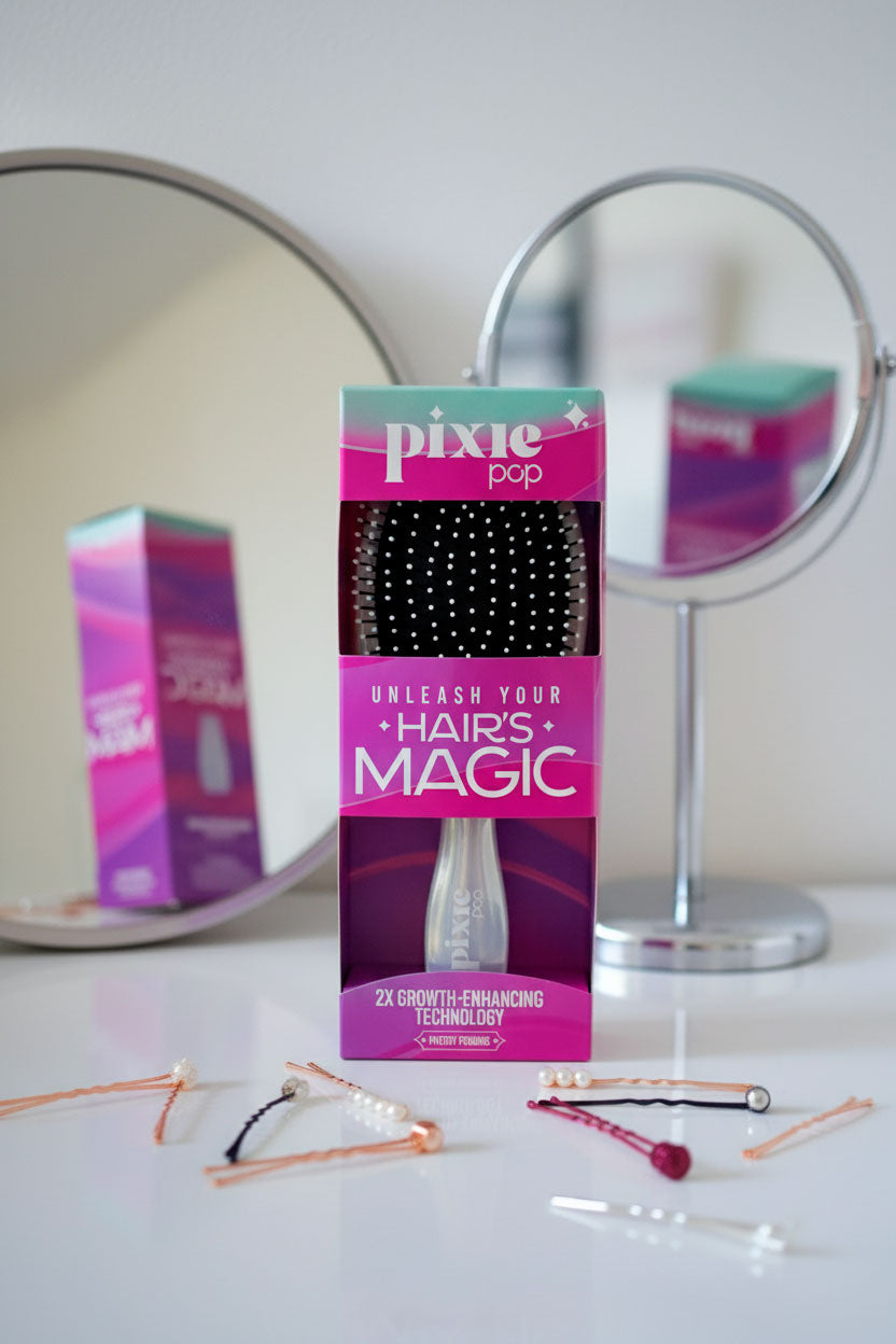 Pixie Pop Premium Detangling Brush - Pearl