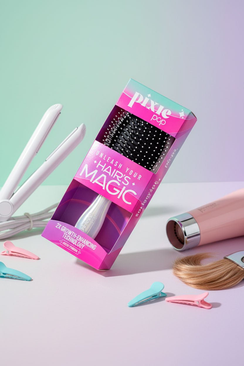 Pixie Pop Premium Detangling Brush - Pearl