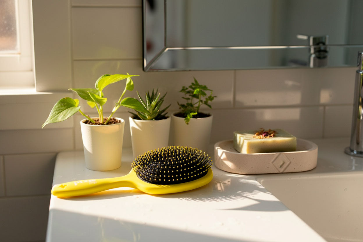 Pixie Pop Premium Detangling Brush - Yellow