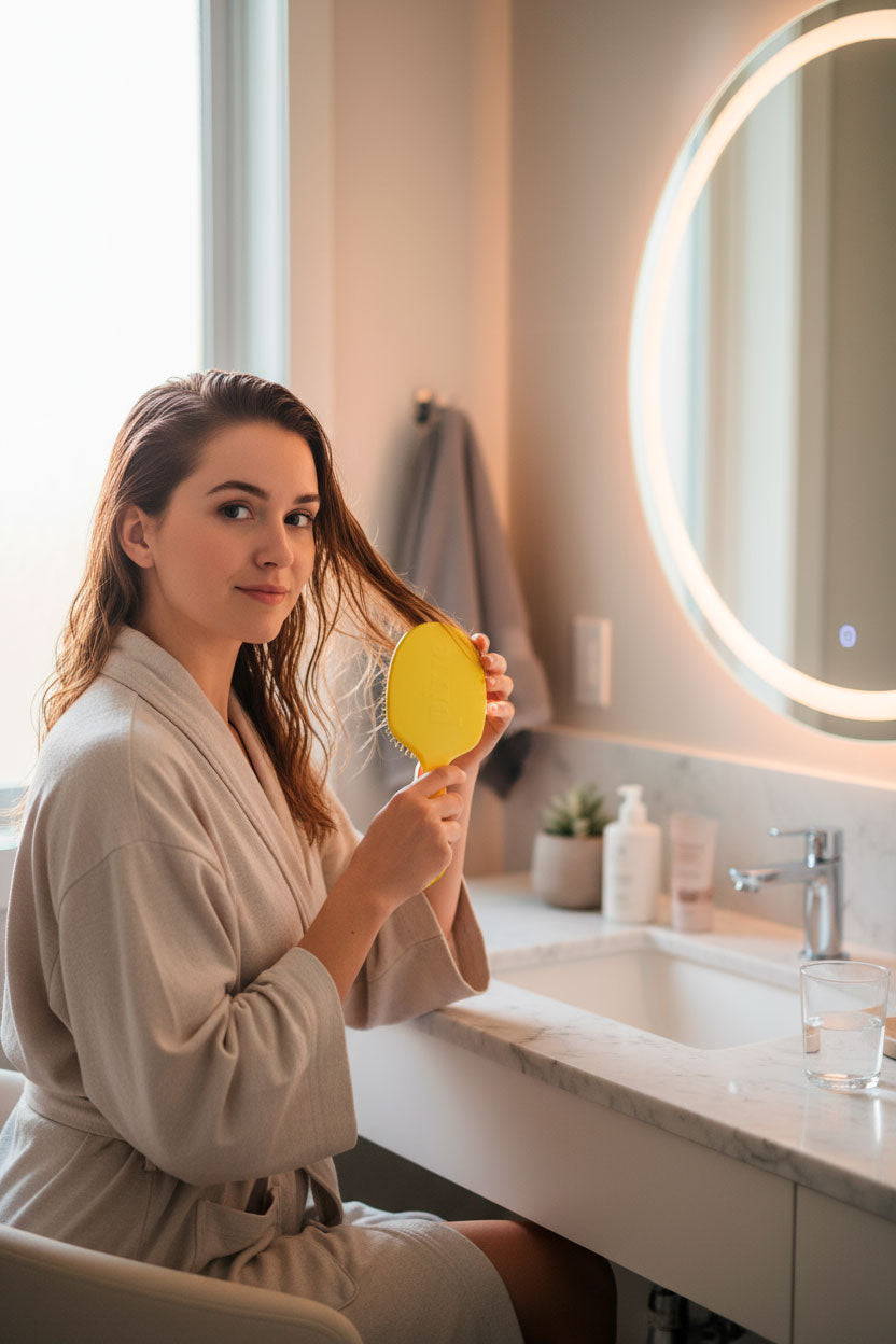 Pixie Pop Premium Detangling Brush - Yellow