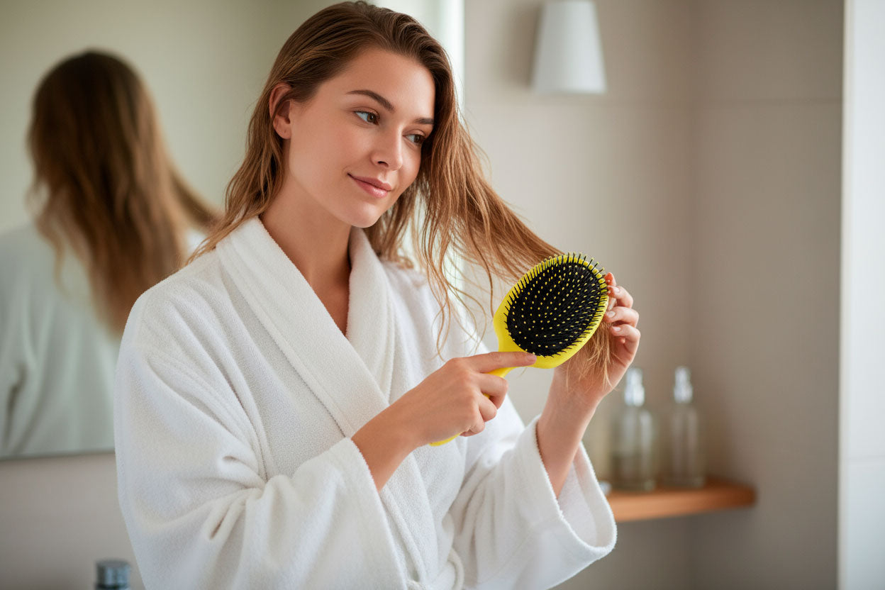 Pixie Pop Premium Detangling Brush - Yellow