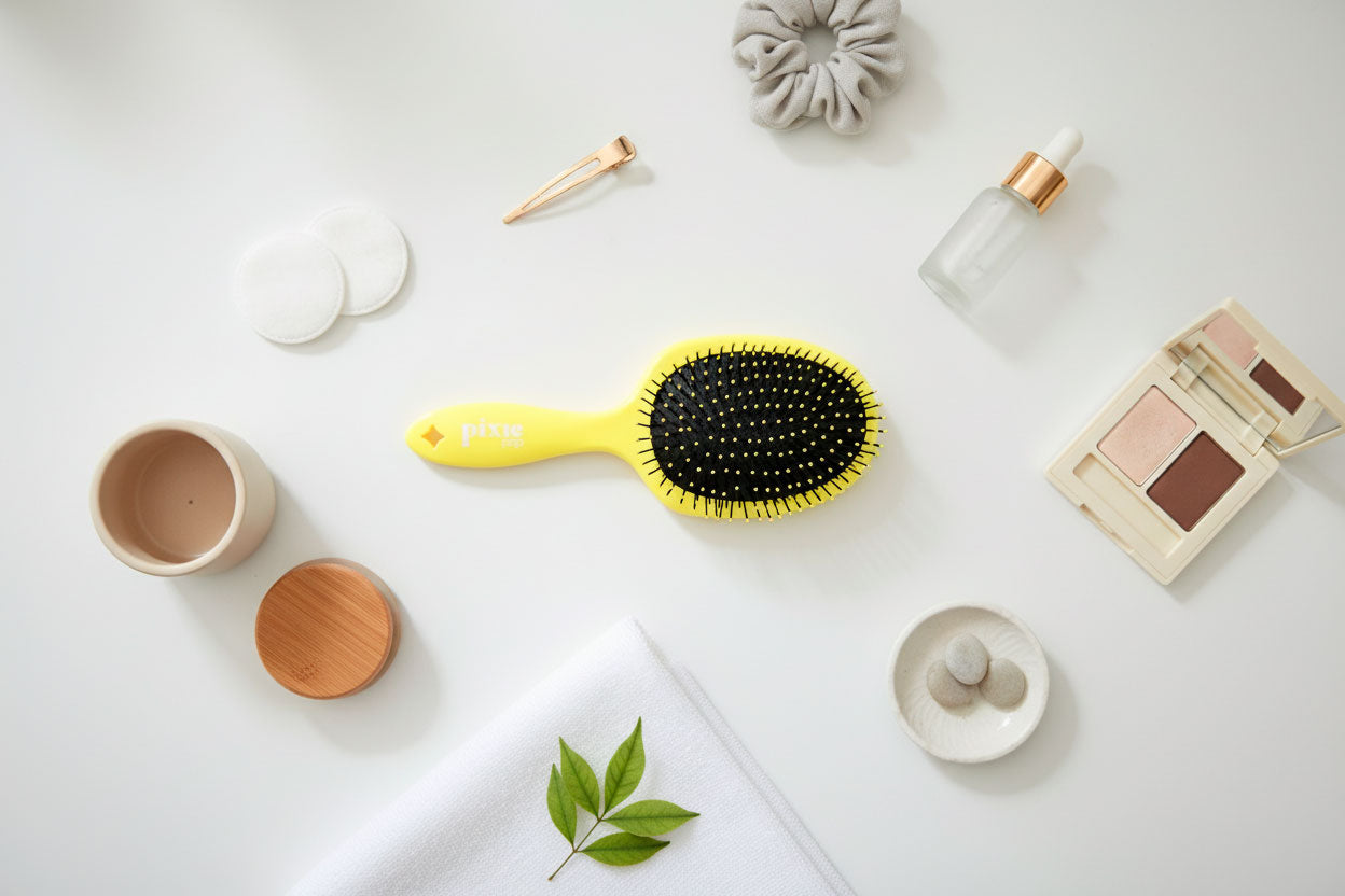Pixie Pop Premium Detangling Brush - Yellow