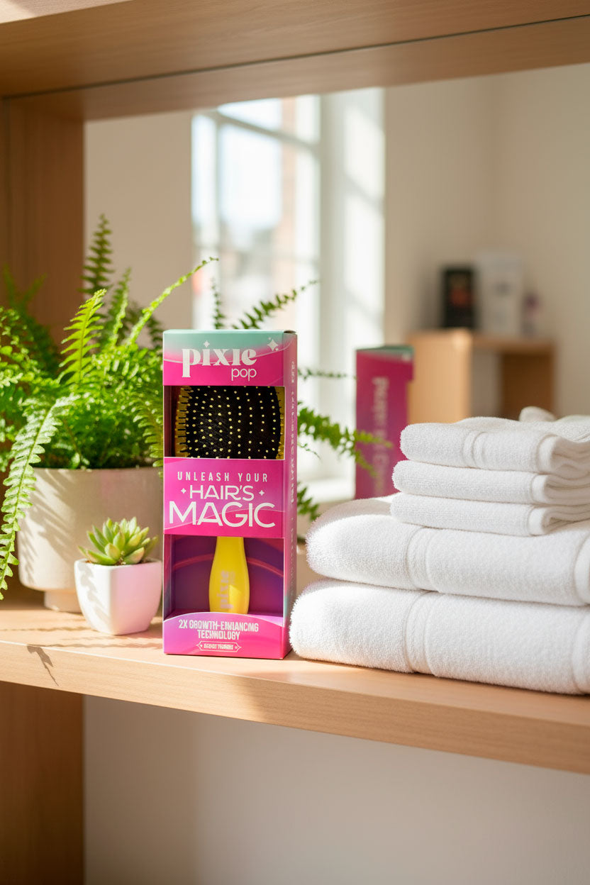 Pixie Pop Premium Detangling Brush - Yellow