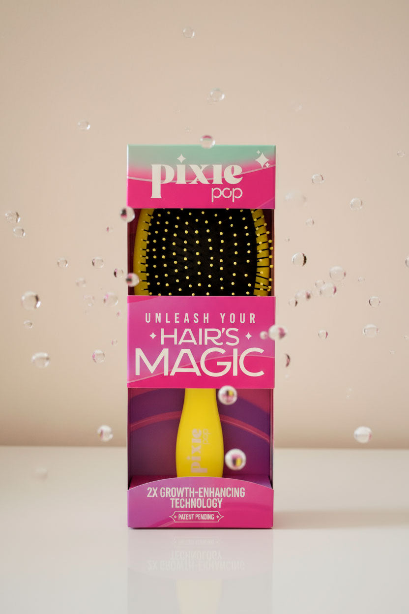 Pixie Pop Premium Detangling Brush - Yellow